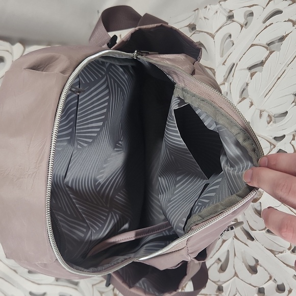 Sold Purple and Gray Summer XL Backpack Purse - Picture 9 of 16